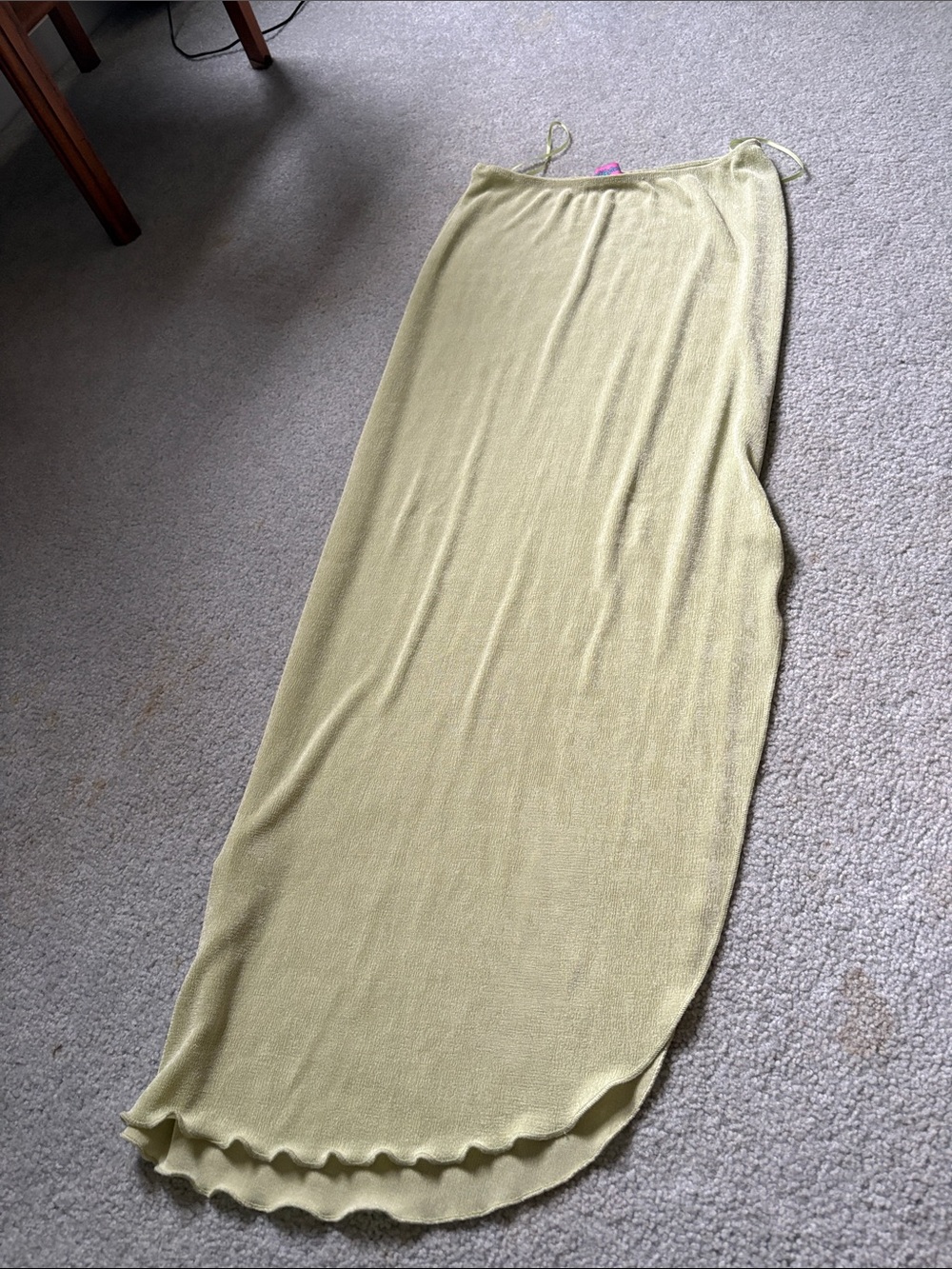 Edikted green Maxi Skirt with slit